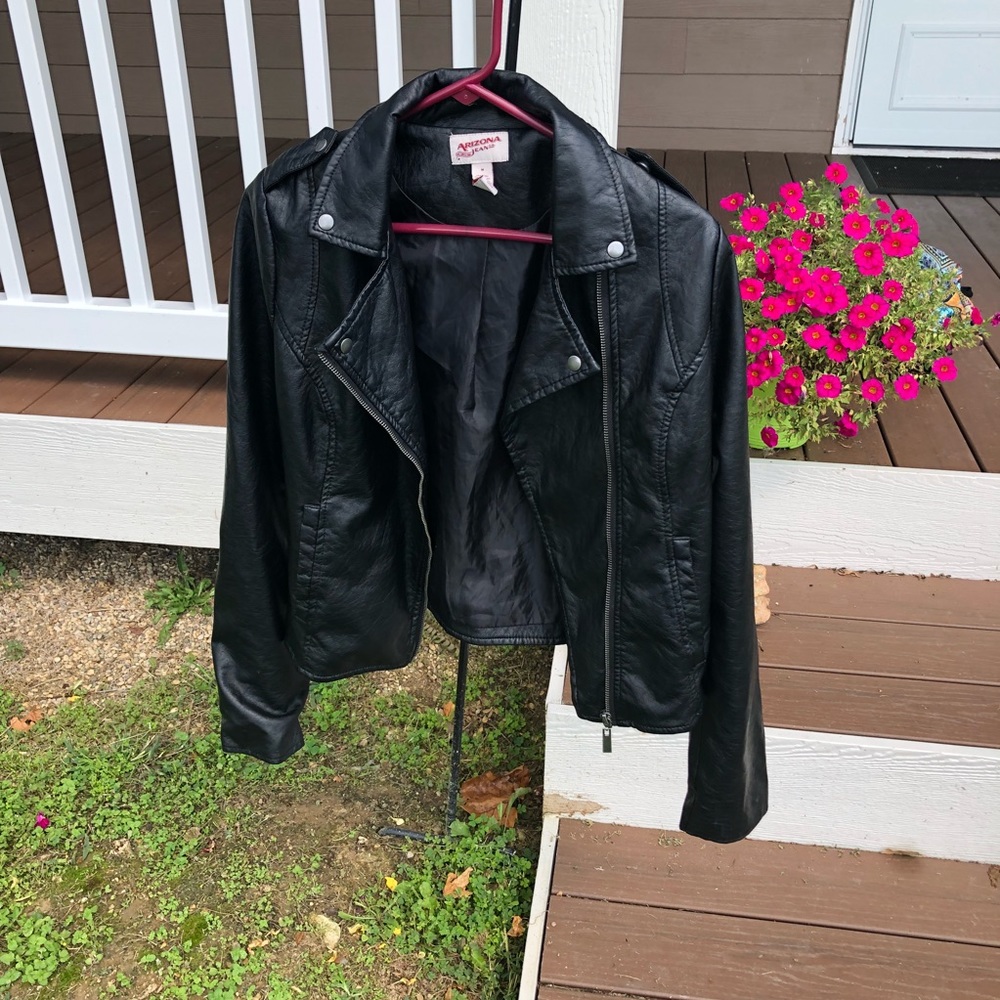 NWOT Arizona Faux Leather Jacket